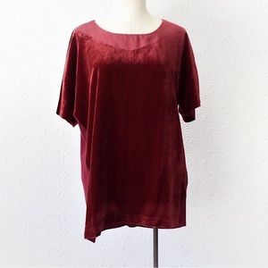 Lucky Brand Red Velvet Contrast Tee
